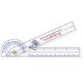 .030 Clear Plastic Goniometer (1.5" x 11.4") Screen-printed